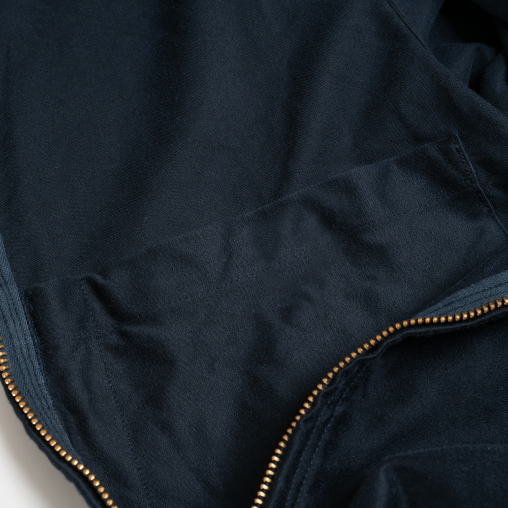 BSC Uniform ” Moleskin Half Zip Jacket ” NAVY | BRASS online shop